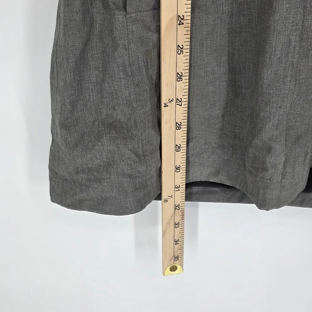 REI Co-op Hooded Rain Jacket Coat Removable Hood Water Repellent Gray Womens Med